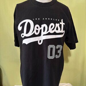 Streetwise Dopest Los Angeles Men's Black T Shirt Large 03
